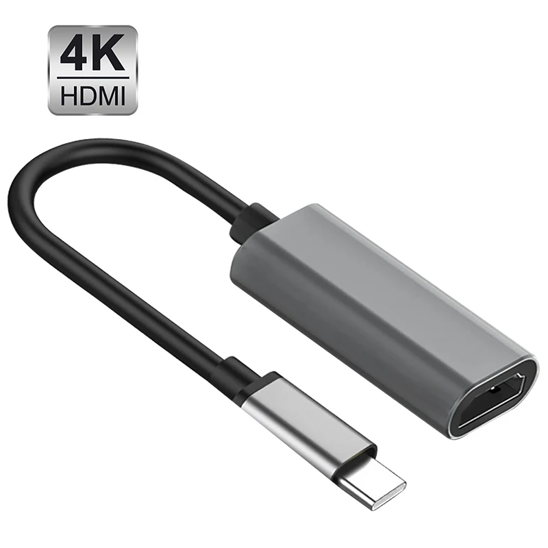 Адаптер для ТВ-кабеля с разъемом USB Type-C на HDMI совместимый высоким разрешением