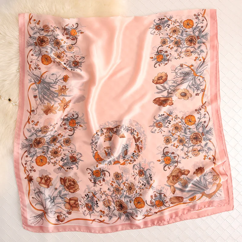 

Luxury brand Print Beach towel lady winter fashion colour flower Scarf popular Sunscreen silk Scarves new seaside summer Shawls