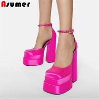 plus size 34 46 new brand platform sandals women shoes super high heels sexy wedding shoes summer chunky party nightclub shoes
