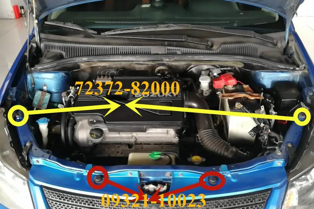 Оригинальные автозапчасти OEM 2 шт. подставка для капота подушка 72372 82000 09321 10023 всех