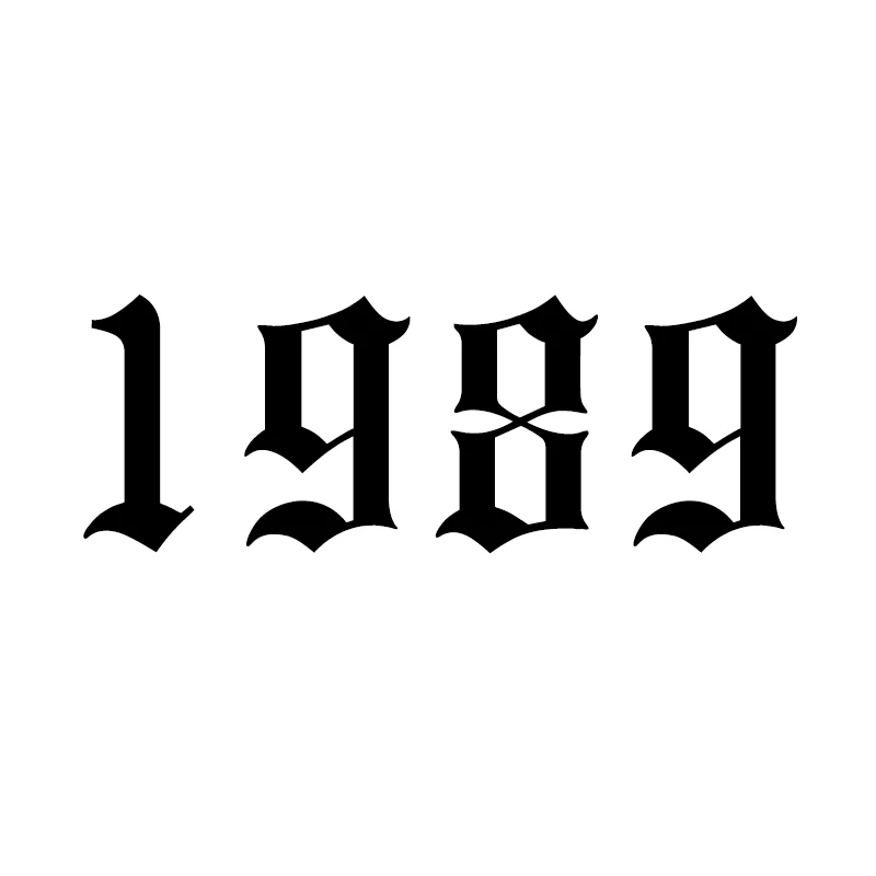 1989 Кольца для мужчин и женщин из нержавеющей стали с номером года на заказ, розовое золото, серебро, открытое мужское женское кольцо, модное обручальное свадебное ювелирное изделие - Цвет основного камня: 1989