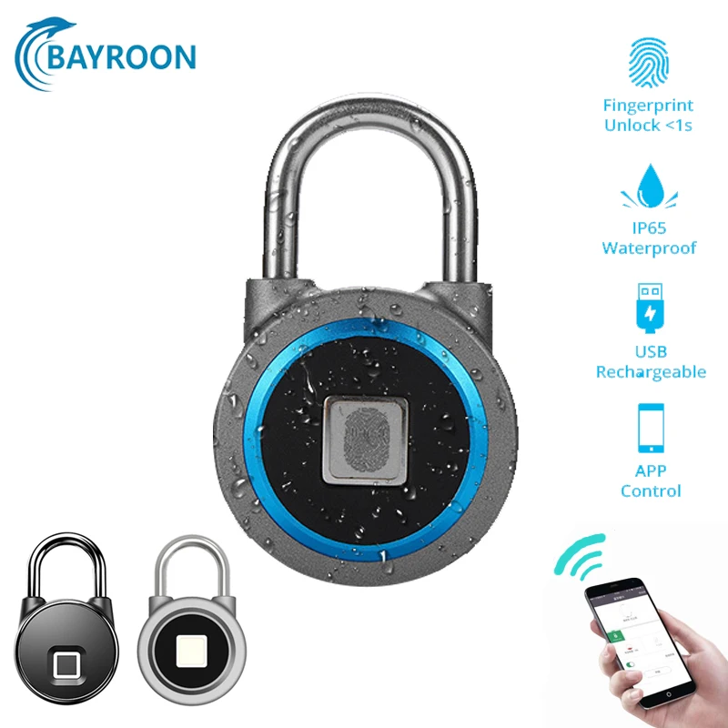 Bayroon Безопасность Портативный умный водонепроницаемый замок без ключа