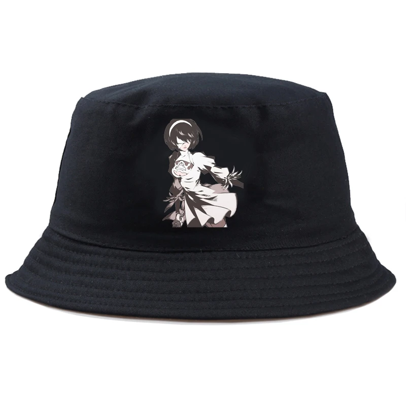 Панама в стиле Харадзюку хлопковая двухсторонняя игровая шапка с рисунком