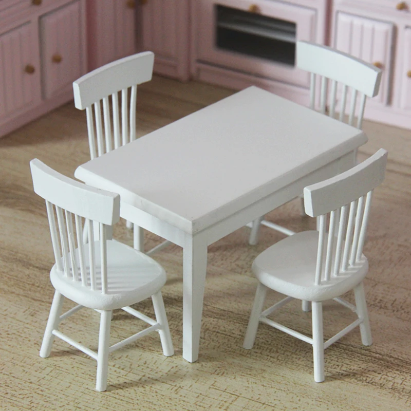 

Кукольный дом, мебель, модель кукольного мини обеденного стола, стул для ob11, аксессуары для кукол, украшение, игровой домик, подарок для дете...