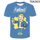 Игровые футболки Vault Tec Fallout 76, 2, 3, 4, повседневные модные футболки для мужчин и женщин, детей, для мальчиков и девочек