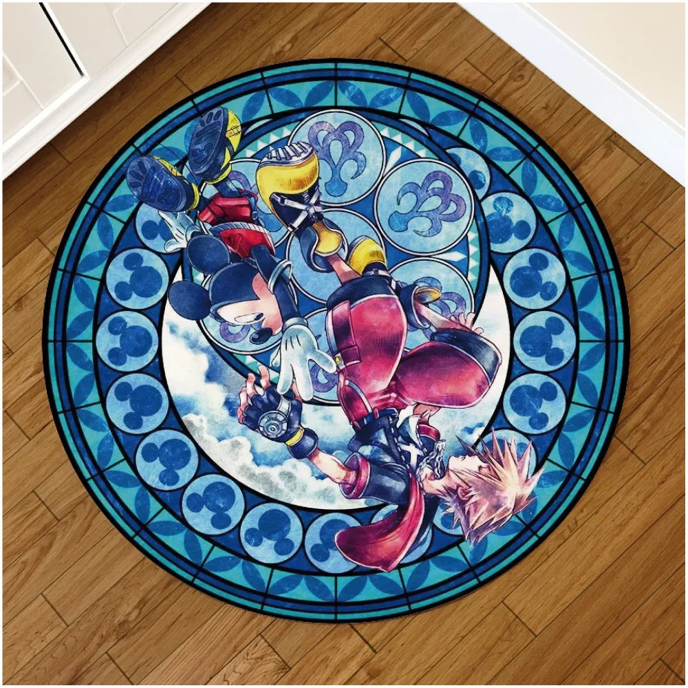Аниме Kingdom Hearts Sonic Единорог Лошадь дверной коврик напольный коврик круглый ковер домашний ковер отель Гостиная Коврик противоскользящий - Цвет: Style 9