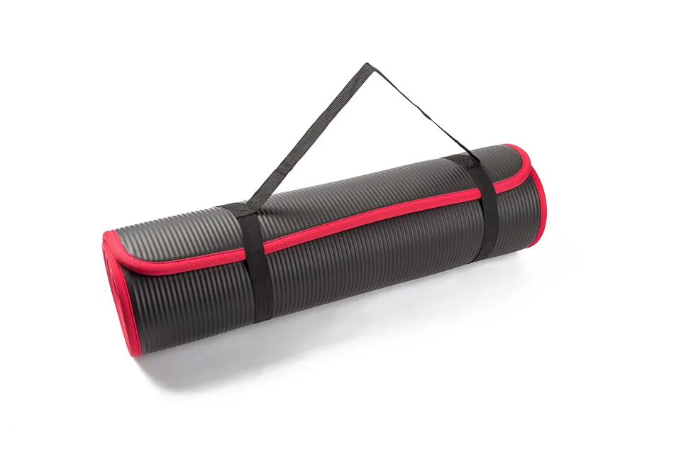 Коврик для йоги антискользящий очень толстый 10мм 183смх61см фитнеса тренажерного