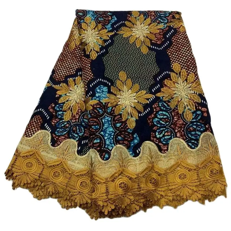 

best news African Wax lace 100%cotton lace fabric 2021 Swiss high quality lace fabric embroidered Swiss yarn lace fabric