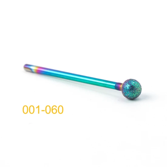 001-060 Diamond Cuticle Nail Drill Bits Milling Cutters Burr Files Manicure Pedicure Polish Removing Gel Electric Machine Tools TR1514-1 - Цвет: 001-060