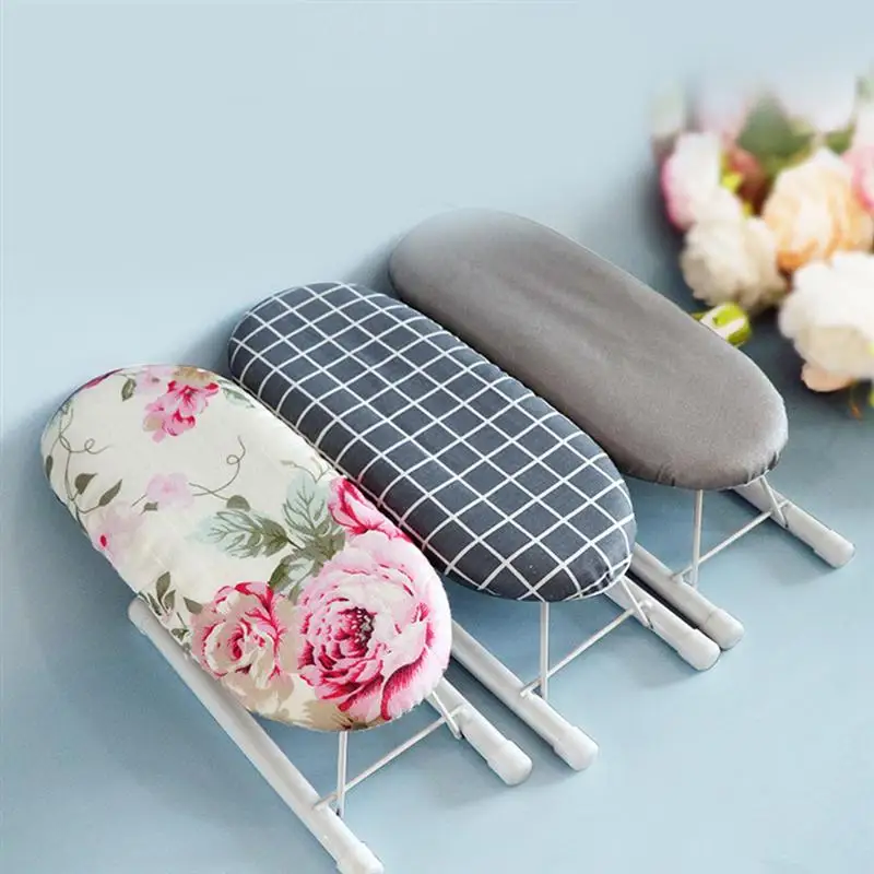

Ironing Board Small Mini Tabletoptable Cover Folding Padiron Portable Legscountertop Rack Boardshanger Sleeve Rings Spaces Wall