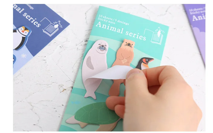 

Creative animal series Self-Adhesive Memo Pad Sticky Notes memo boards Bookmark School Office Supply Escolar Papelaria