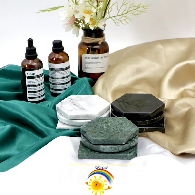 Креативный Роскошный Мраморный керамический подстаканник для напитков кофейная