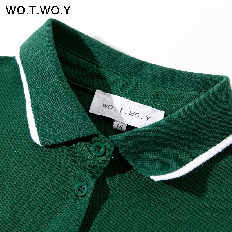 Женское трикотажное платье WOTWOY повседневное хлопковое с коротким рукавом и