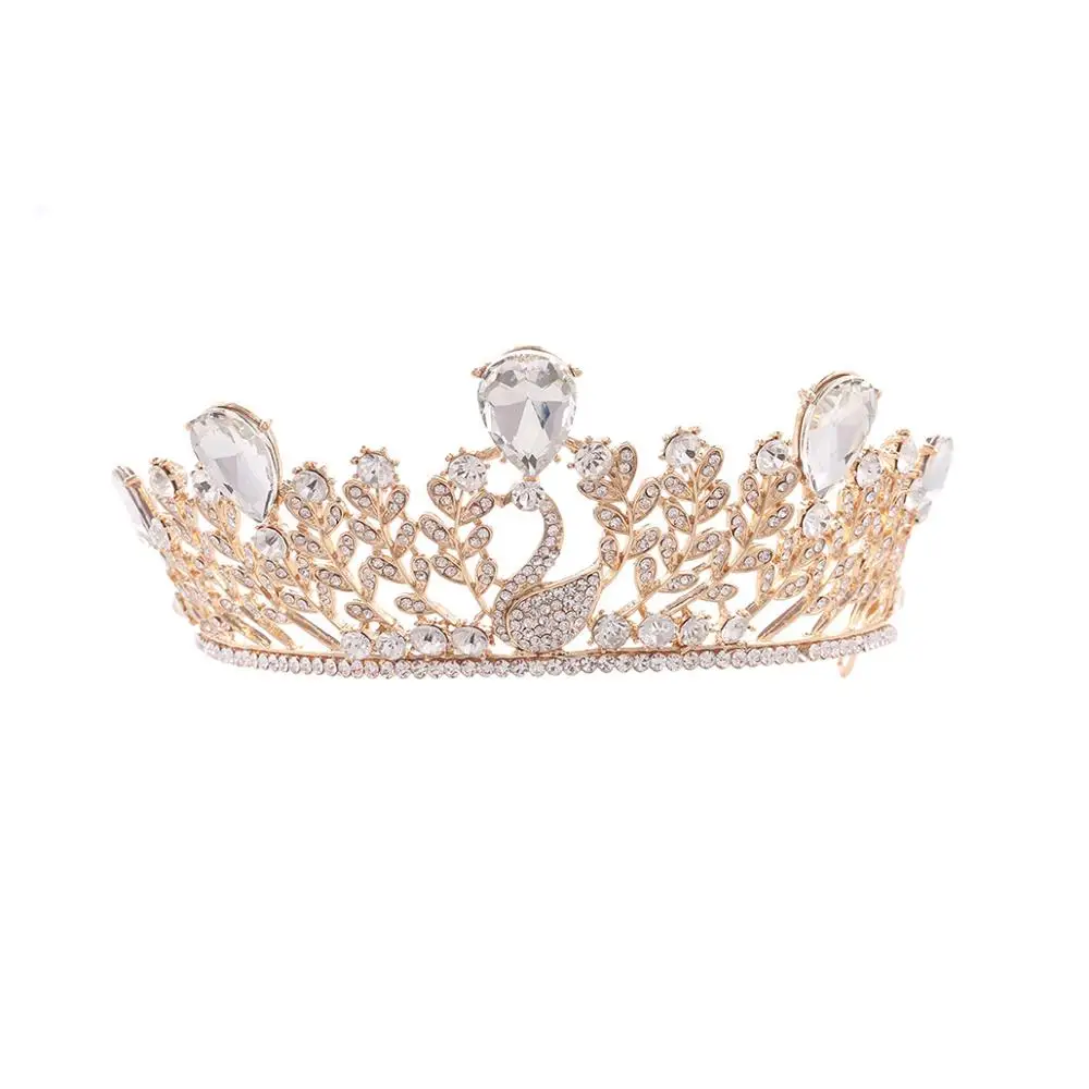 

Linglewei новые аксессуары для волос свадебное украшение сплав головной убор синяя Корона Феникс студия с короной корона принцессы корона