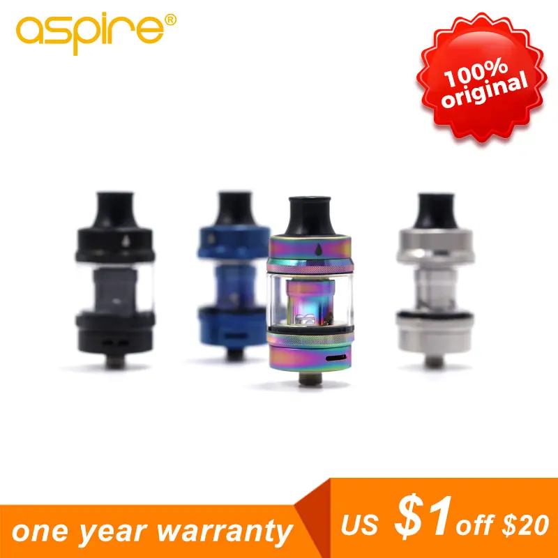 Aspire Tigon бак 2 мл емкость 510 резьба 0.4ом и 1.2ом Ni80 vape катушки атомайзер для