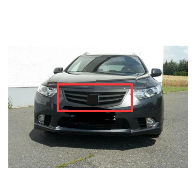 

Dumb Black Front Grill Grille Fit For Honda Accord MK8 Spirior 2013-2014