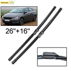 Щетки стеклоочистителя Misima для лобового стекла Fiat Tipo 356, Щетка стеклоочистителя переднего стекла 2015, 2016, 2017, 2018, 2019