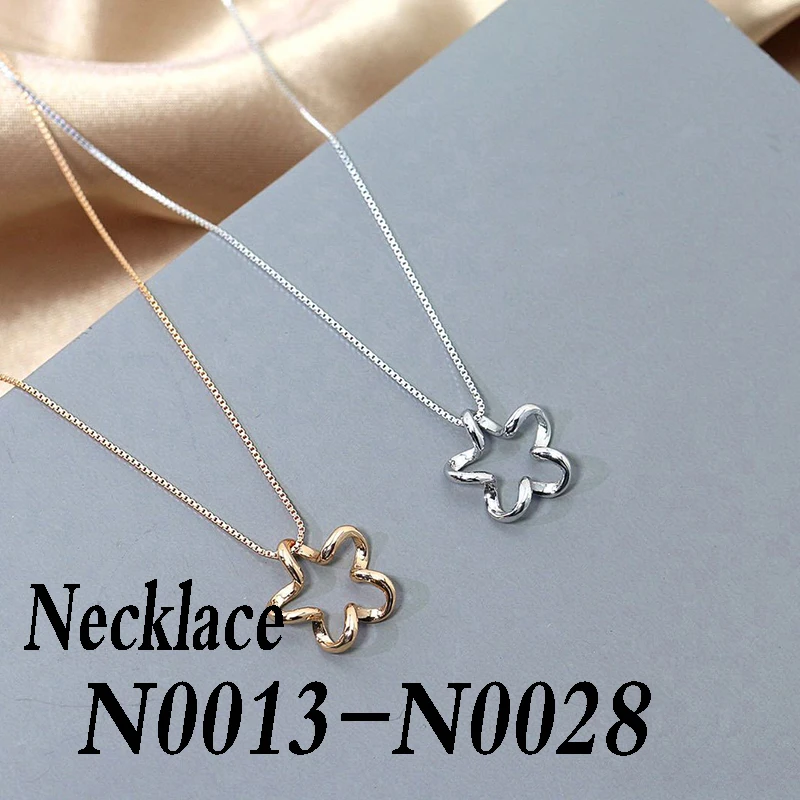 

Высококачественное нежное модное ожерелье из стерлингового серебра 925 пробы N0013-N0028