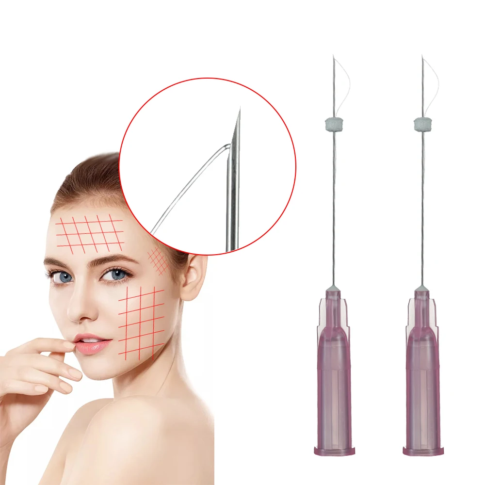 

Pdo Thread Face Lift Pcl Mono Mini Cog Beauty Hilos Wrinkles Removal Fios Anti-Sagging Wires Sharp Needle 20pcs Per Pack