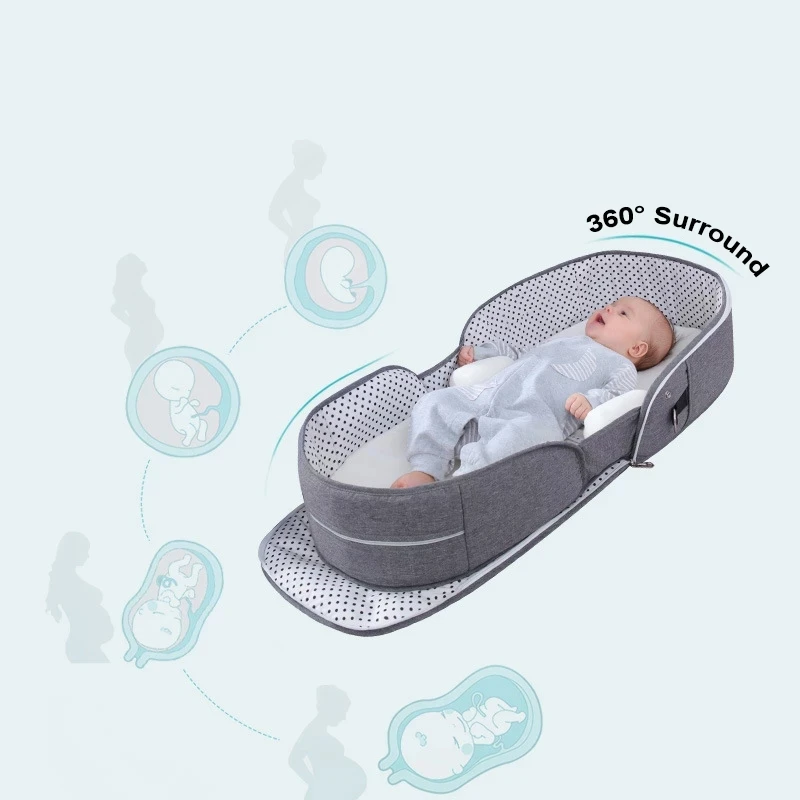 

Breathable Portable Sleeping Baby Bed Crib For Baby Multi-Function Travel Mosquito Nest For Newborns Portable Cribs For Baby Bed