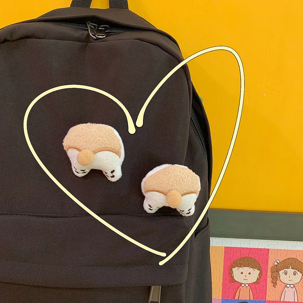 Плюшевые домашние тапочки с кошечкой из мультфильма Милая брошь в виде щенка для