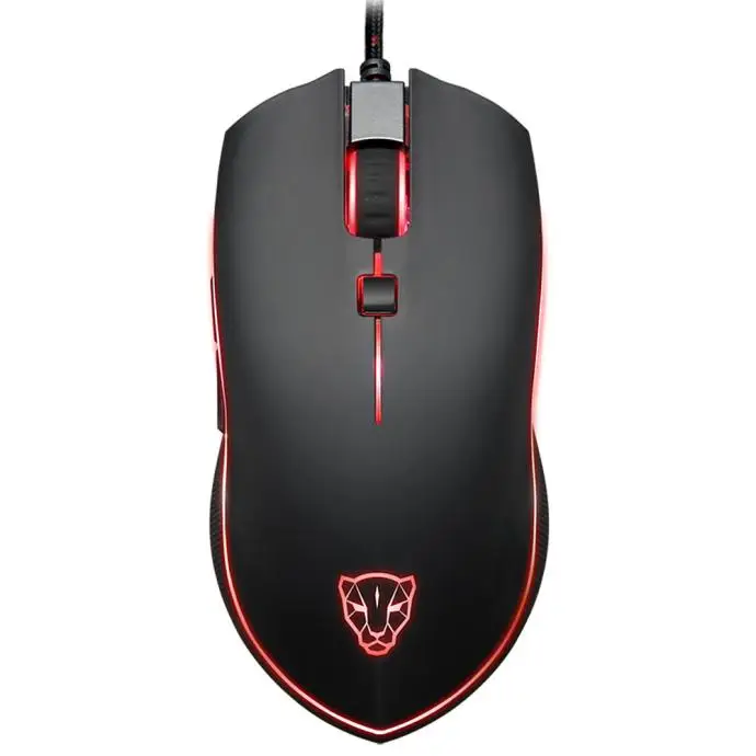 Motospeed V40 4000 DPI 6 кнопочная дышащая светодиодсветодиодный Оптическая Проводная