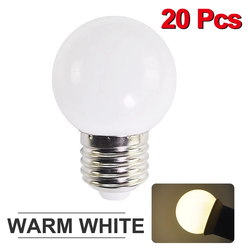 Warm White 20 шт./лот Светодиодная лампа E27 лампа 3 Вт красочные лампада ампулы SMD 2835 Flash светильник RGB Светодиодный светильник для домашнего декора светильник переменного тока 220V шарики во всем мире - Испускаемый цвет: Warm White