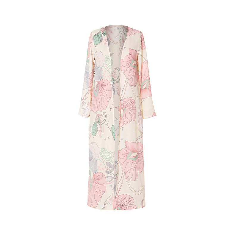 Женская шифоновая рубашка MIOFAR в стиле ретро с цветочным принтом свободная шаль
