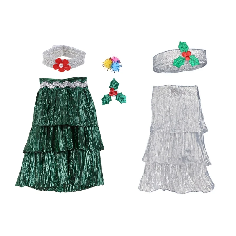 

Doll Christmas Elves Clothes Baby Toys Accessories 1 Set Doll Clothes Outfits