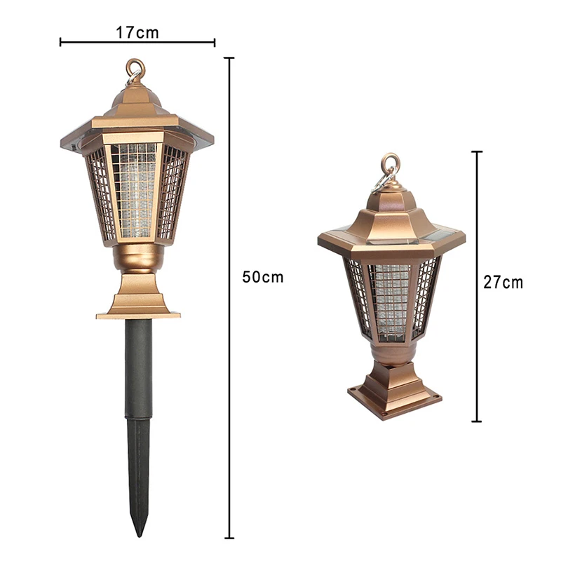 Светодиодный уличный светильник на солнечной батарее лампа убийца от комаров