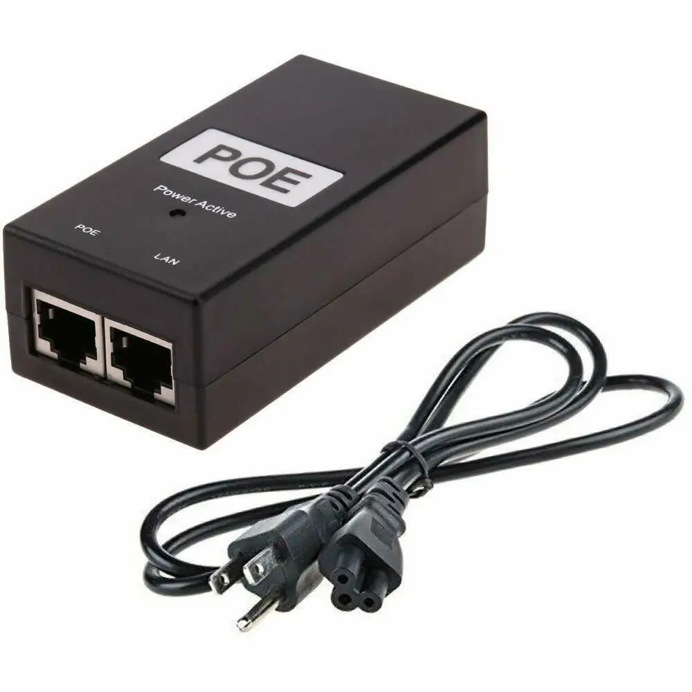 

48V 24W Poe адаптер-форсунка Ethernet IP камера телефон PoE источник питания