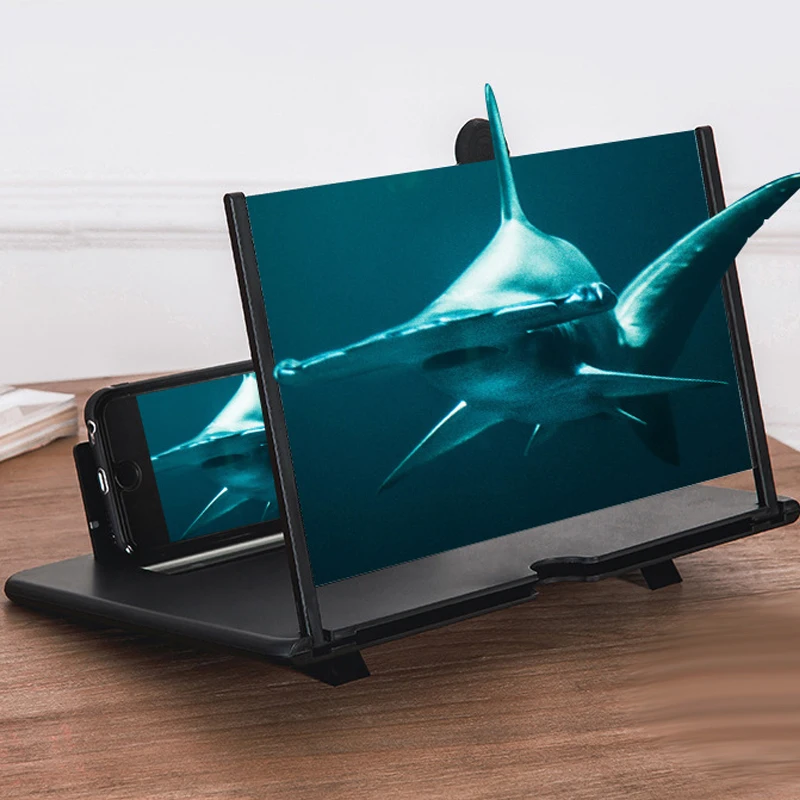 12 дюймов видео складной экран мобильного телефона увеличительное стекло HD