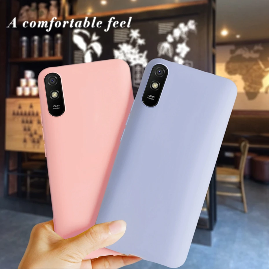 Чехол для Xiaomi Redmi 9A чехол мягкий матовый Силиконовый накладка чехлы телефонов 9 A