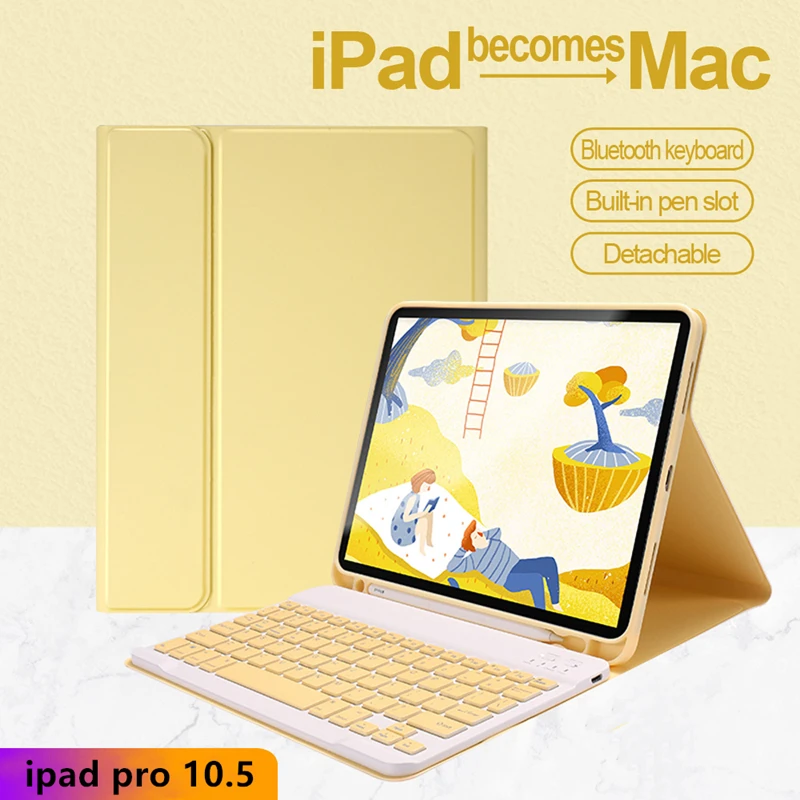 Чехол с Bluetooth клавиатурой для IPad Air 3/10 5 дюймов 2019 Ipad Pro 10 дюйма 2017 чехол Air3 Pro10.5 со