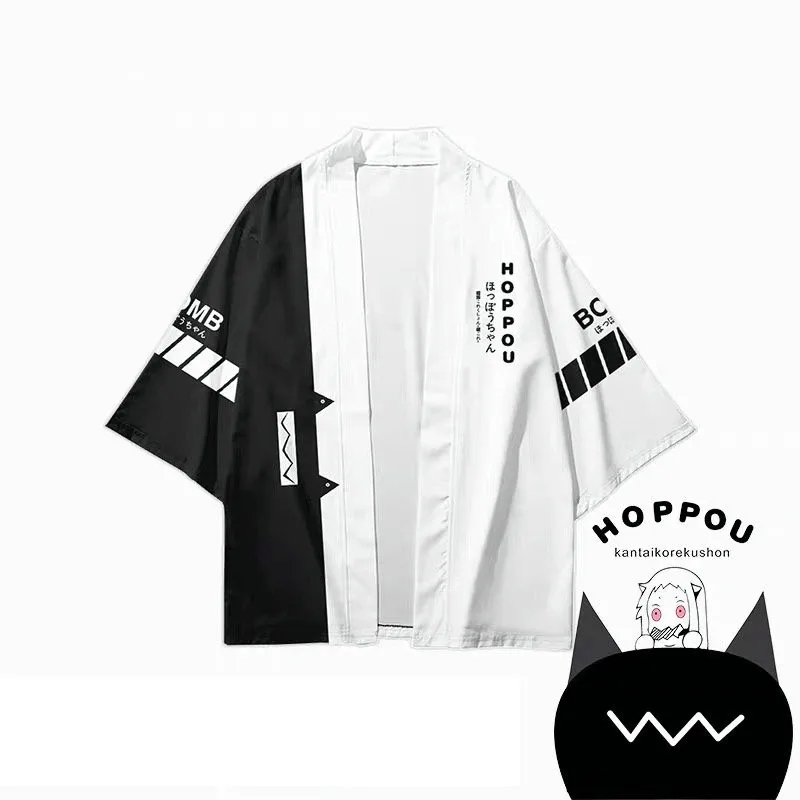 

Kantai Collection Hoppou 3D Printing Japanese Kimono Haori Yukata Cosplay Women/Men Fashion Summer Cool Short Sleeve Streetwear