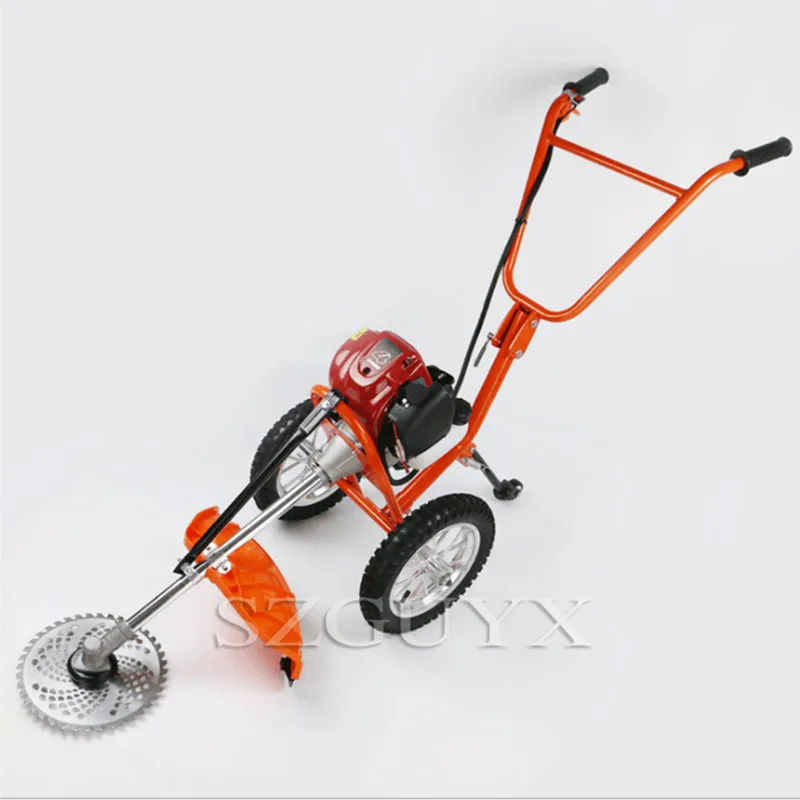 Маленькая бензиновая ручная нажимная газонокосилка многоцелевая газонокосилка для уборки урожая прополки openland кусторез триммер для газона