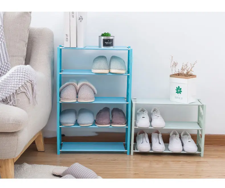 Мини-мебель Простая Стойка для обуви многослойная сборка шкаф хранения в форме