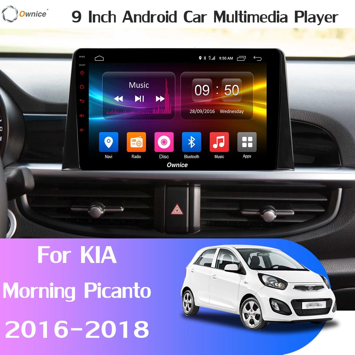 Автомобильный мультимедийный проигрыватель 1DIN 360 дюйма 4G LTE Android 9 0 4 Гб + 64 ГБ DSP