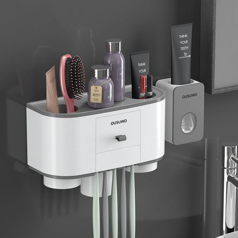 

Держатель для зубной пасты и зубной щётки, с чашкой