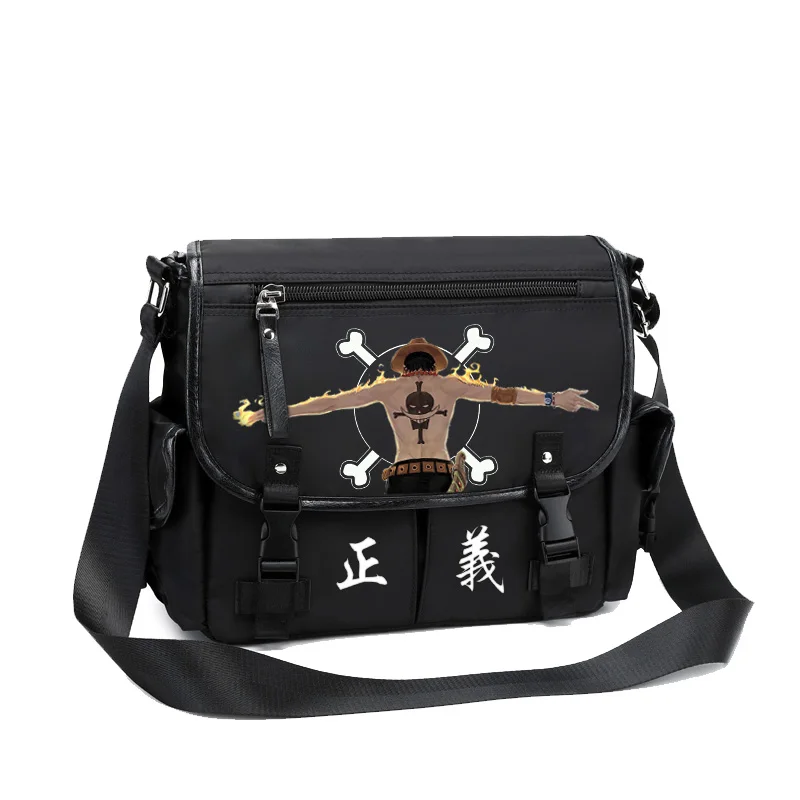

Anime ONE PIECE PortgasD Ace Oxford Casual Satchel Shoulder Bag Fashion Women Men Student Schoolbag Messenger Bag Cosplay