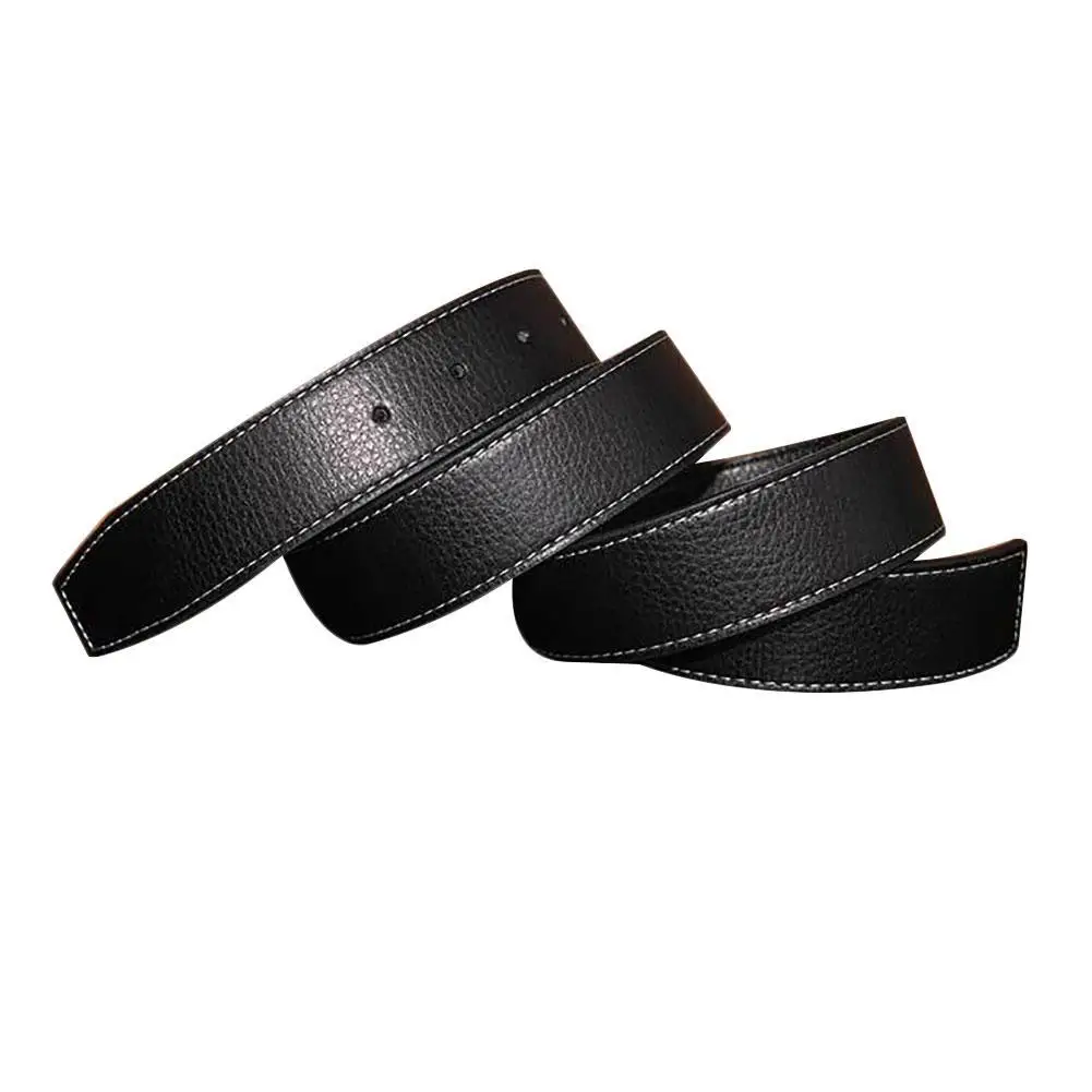 

Belts Leather Belt Men Vintage Cool Faux Leather Buckle Free Belt for Decoration