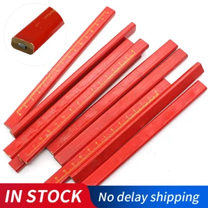 Карандаши для плотников 1510 шт.лот, черные свинцовые карандаши для строителей сделай сам, столярные черные плотные стержни, фломастеры, карандаш