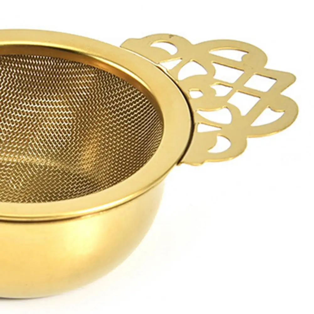

2021 Tea Infuser Anti-rust Reliable Convenient 304 Stainless Steel Double Winged Handles Loose Leaf Tea Strainers for Home