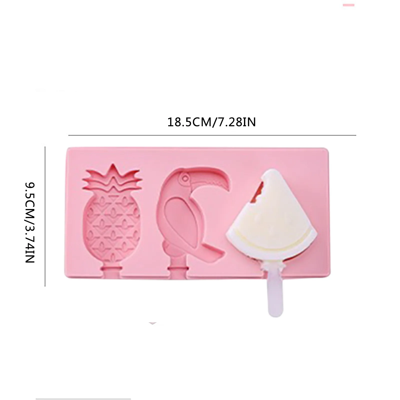 

Silicone Ice Cream Mould Diy Ice Cube Tray Popsicle Barrel Molds Dessert Ice Cream Mold With Popsicle Stick Home Lolly Mould