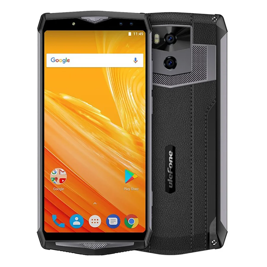 Black Ulefone power 5 Face ID Беспроводная зарядка Android 8,1 MTK6763 Восьмиядерный 18:9 6,0 ''FHD 6 ГБ ОЗУ 64 Гб ПЗУ 13000 мАч мобильный телефон - Цвет: Black