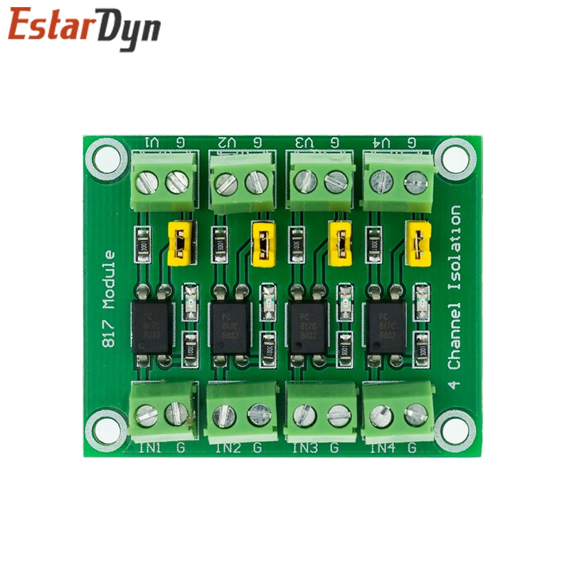 PC817 2 4 канальная оптопара изоляционная плата преобразователь напряжения адаптер