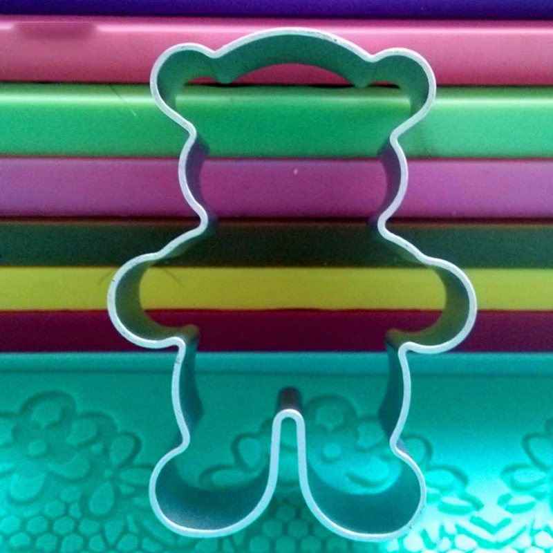 1 шт. Медвежонок печенье форменное пресс форм из металлического сплава форма для