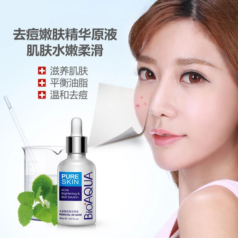 Средство для лечения акне BIOAQUA 30 мл жидкое средство удаления рубцов пятен уход за