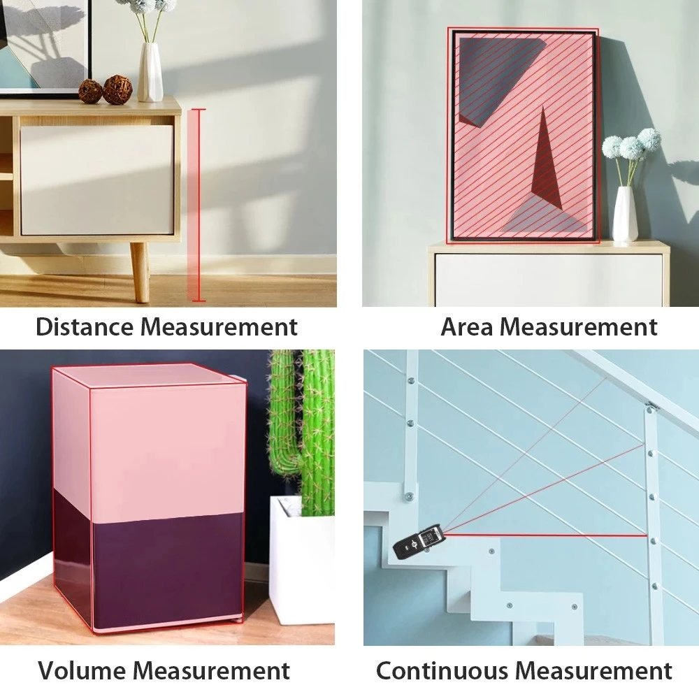 

Youpin AKKU 40M Laser Rangefinder Digital Laser Distance Meter battery-powered laser range finder tape distance measurer