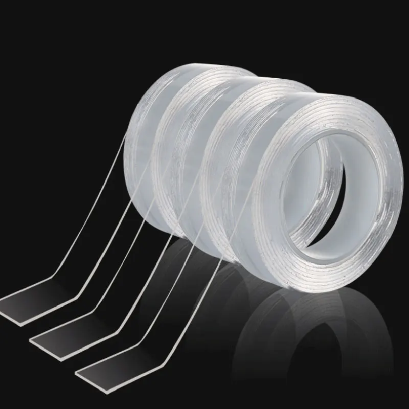 1 м/2 м/3 м/5 м моющаяся Двухсторонняя клейкая лента многоразовая двухсторонняя